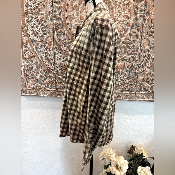 Katie Rie’s Upcycled Plaid Button Down Shirt, Baylor University- size M oversize - Picture 10 of 14